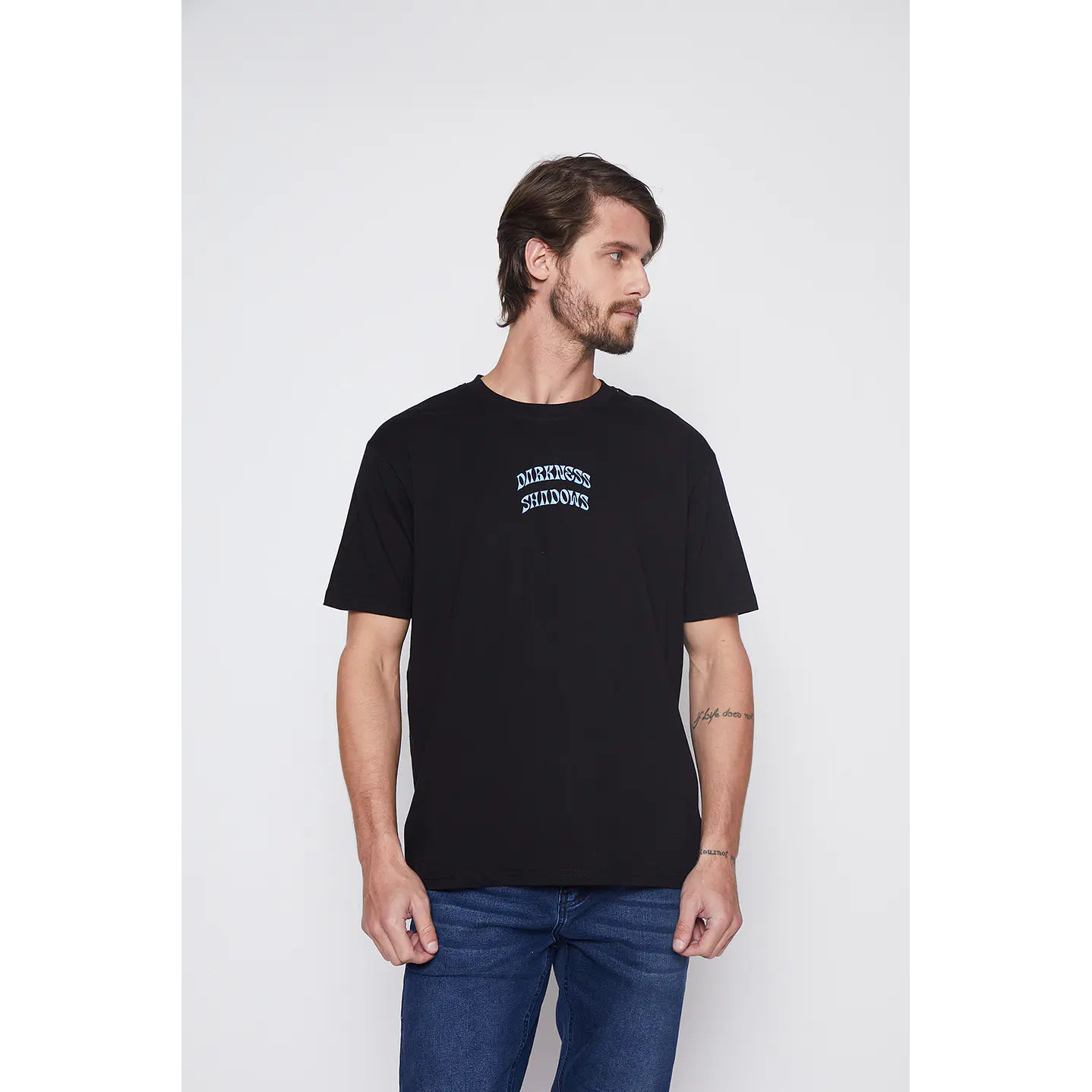 Polera Hombre Basic Darkness Negro Familyshop 1