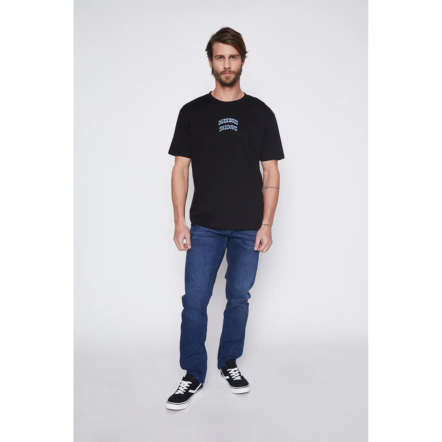 Polera Hombre Basic Darkness Negro Familyshop 2