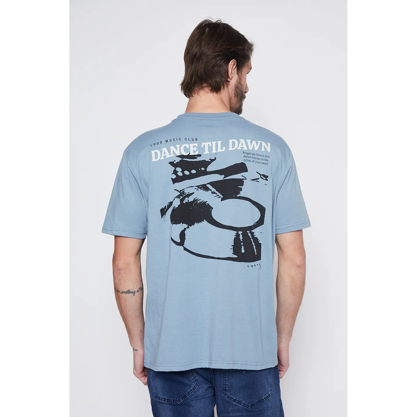 Polera Hombre Manga Corta Celeste Familyshop 3