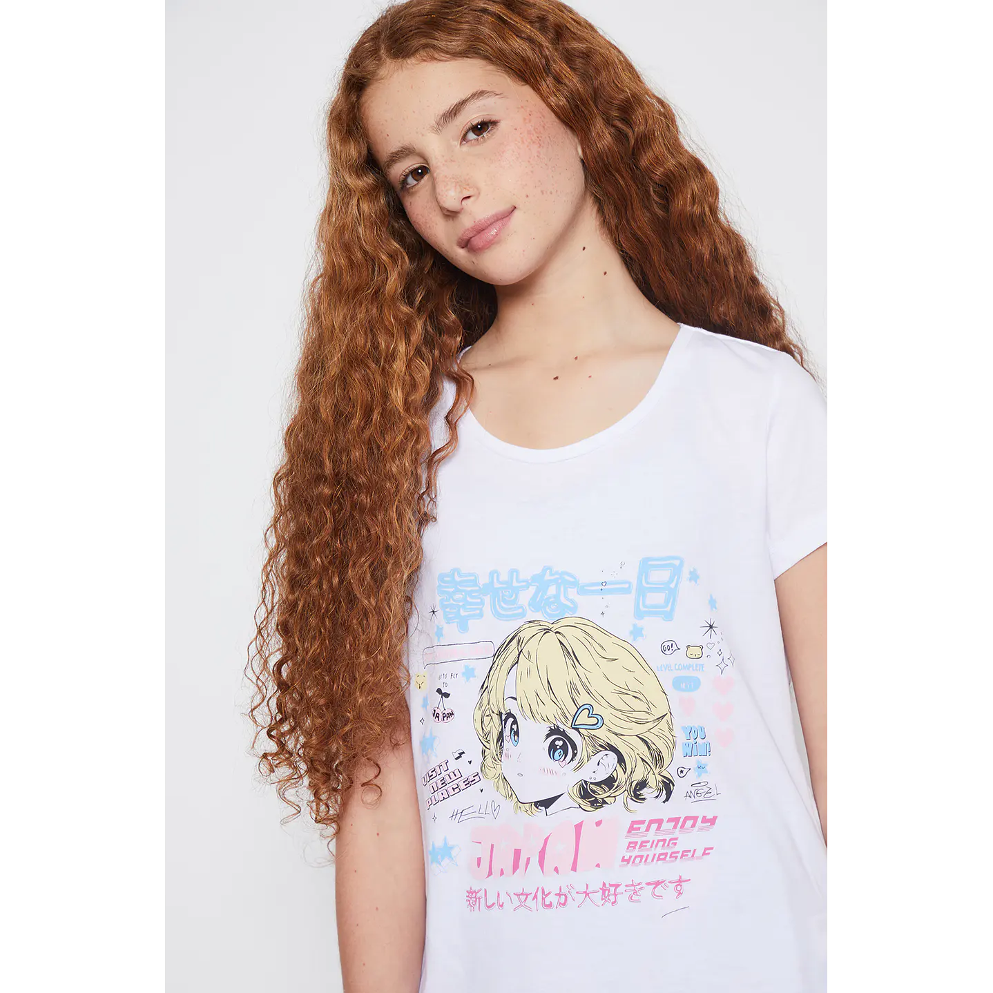Pijama Corto Anime Blanco Familyshop 4