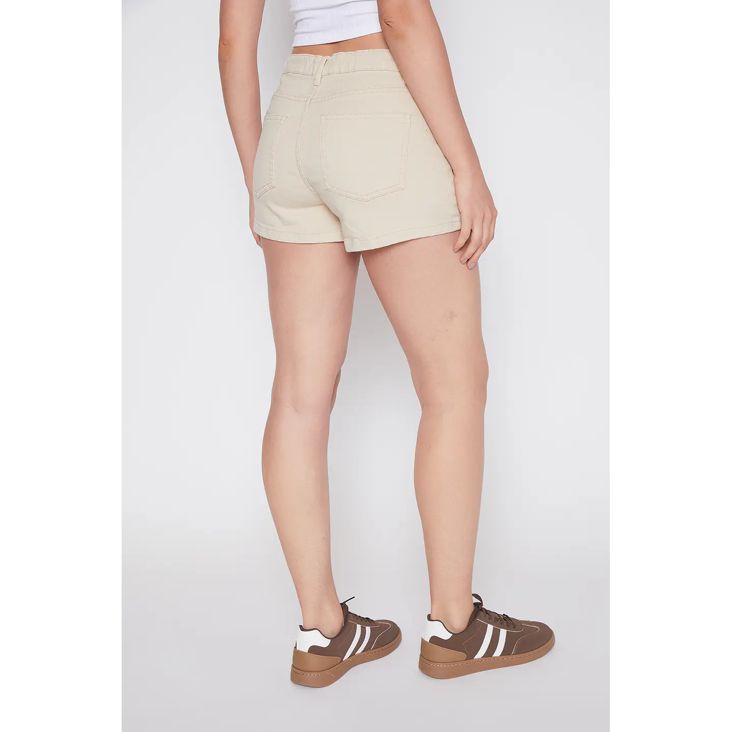Faldas Mujer Skort Broche Beige Familyshop 3