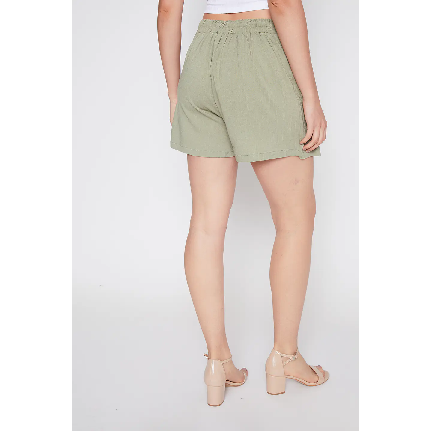 Faldas Mujer Short Liso Verde Familyshop 3
