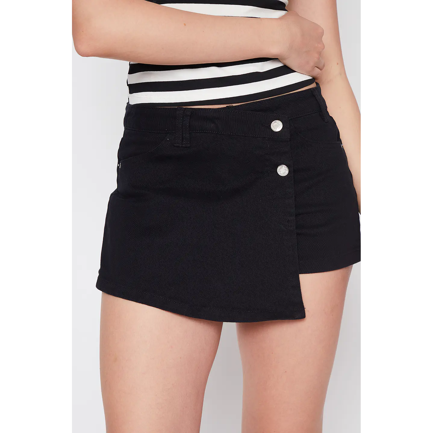 Faldas Mujer Mini Skort Negro Familyshop 3