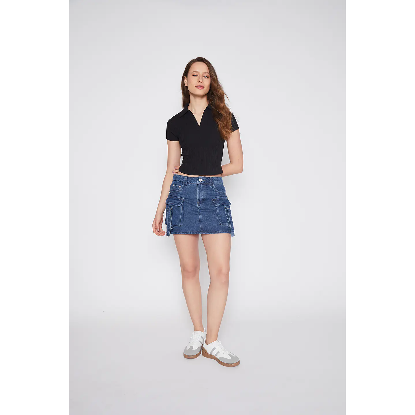 Faldas Mujer Skort Azul Familyshop 2