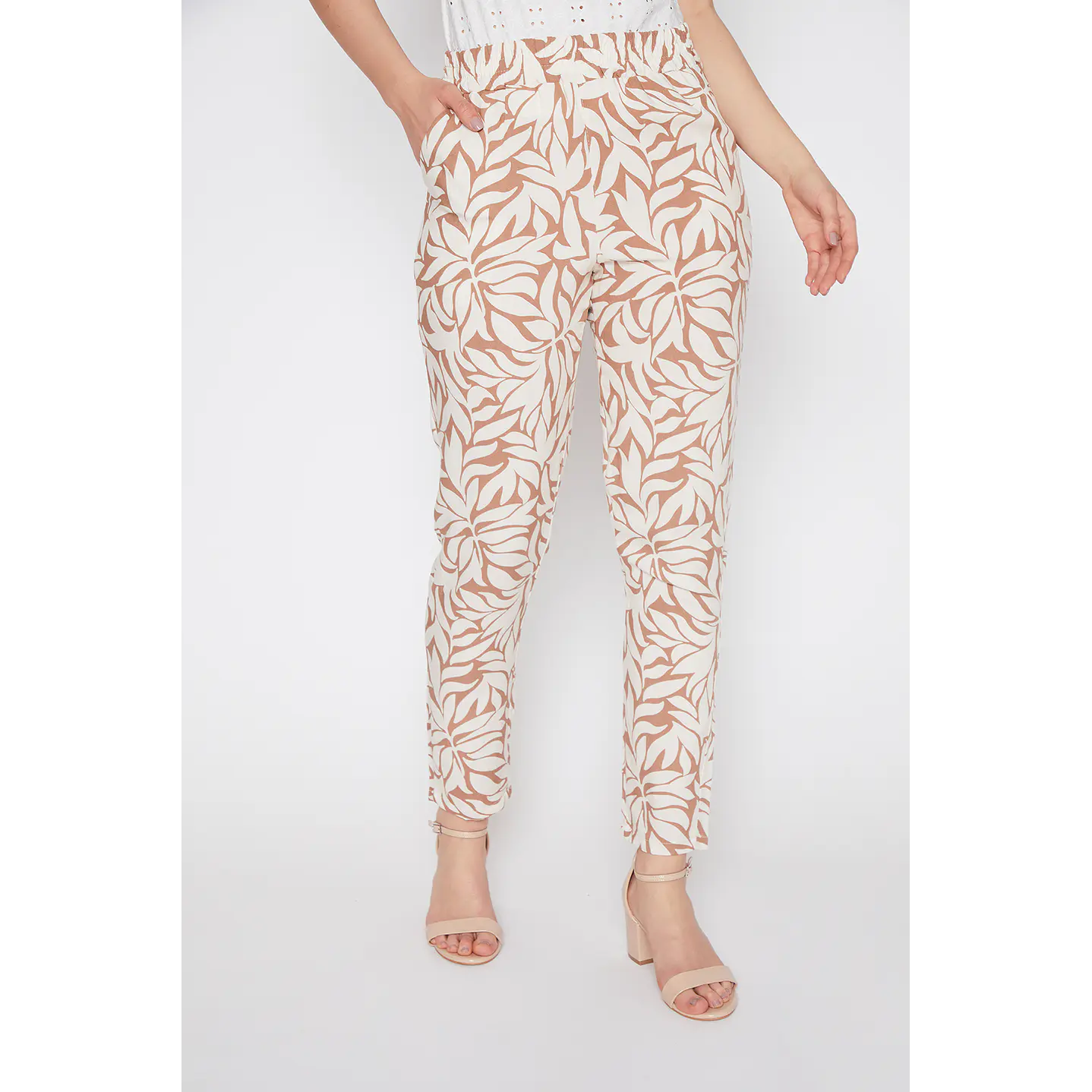 Pantalón Mujer Con Puños Crudo Familyshop 1