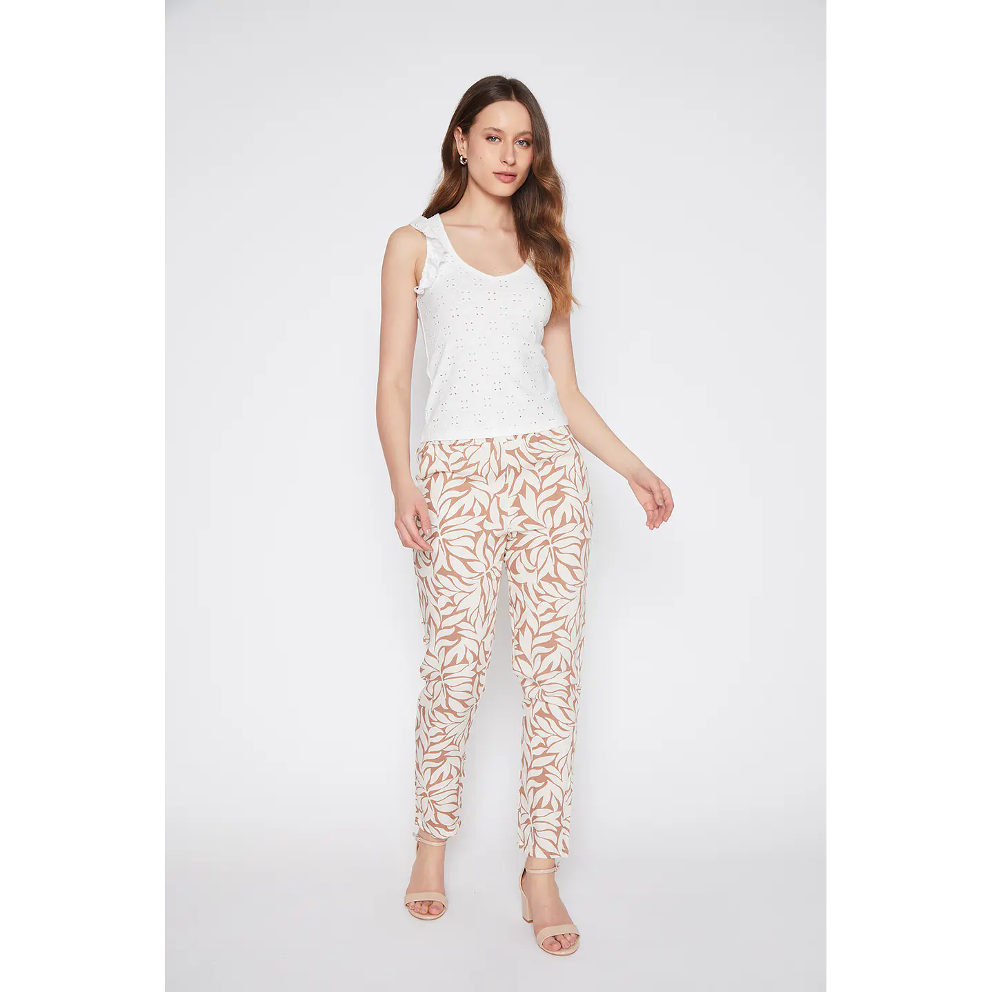Pantalón Mujer Con Puños Crudo Familyshop 2