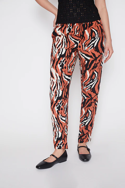 Pantalón Mujer Con Puños Caramelo Familyshop