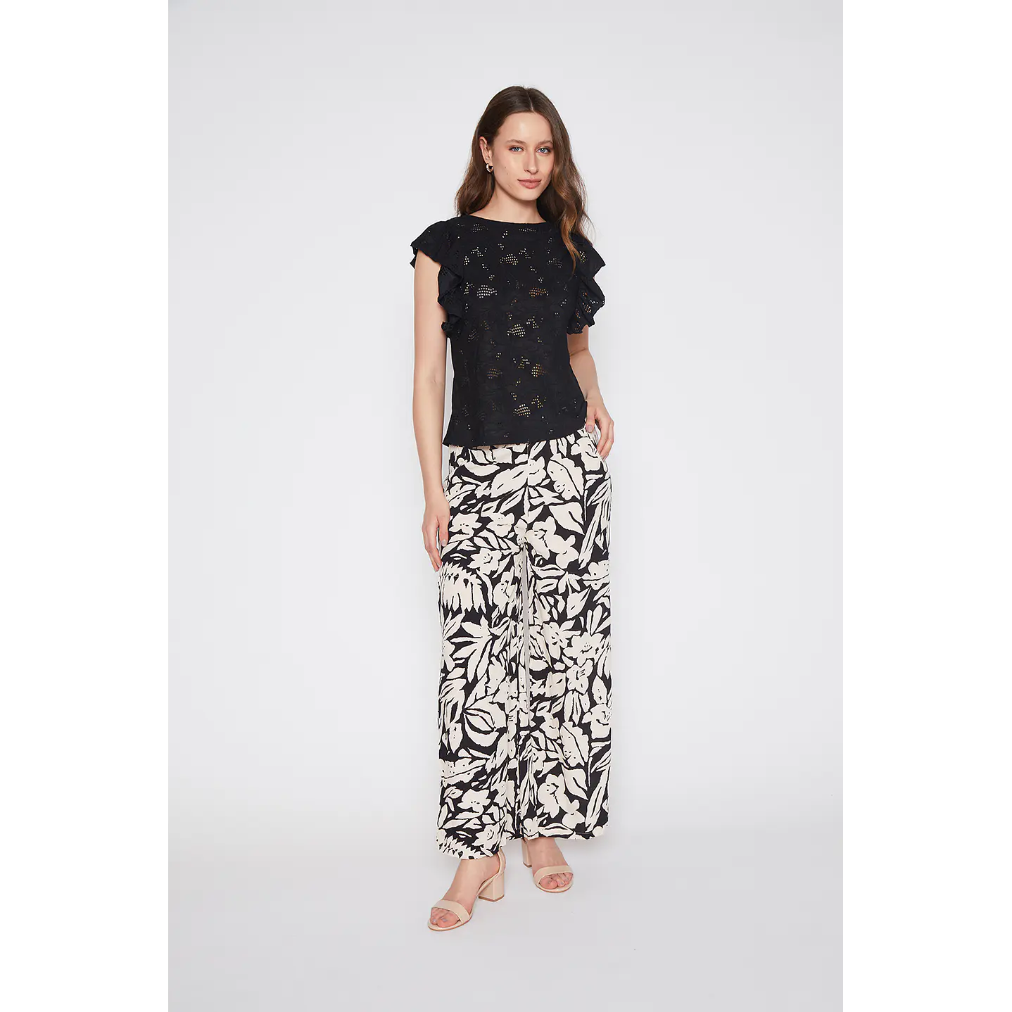 Pantalón Mujer Basta Ancha Blanco Familyshop 2