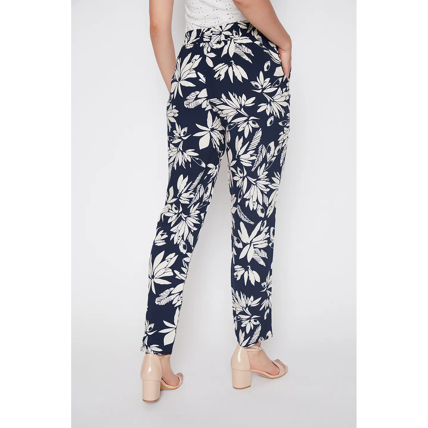 Pantalón Mujer Con Puños Azul Familyshop 3