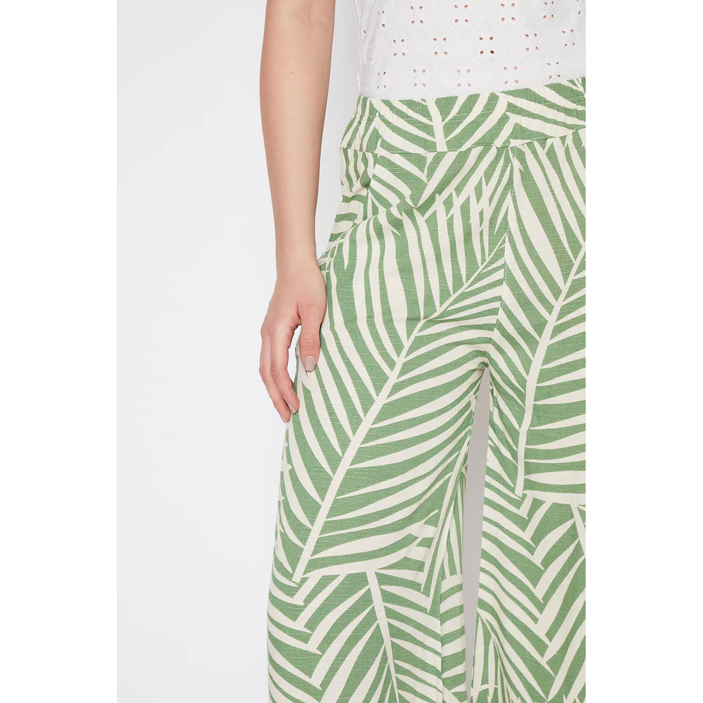 Pantalón Mujer Bamboo Print Verde Familyshop 4