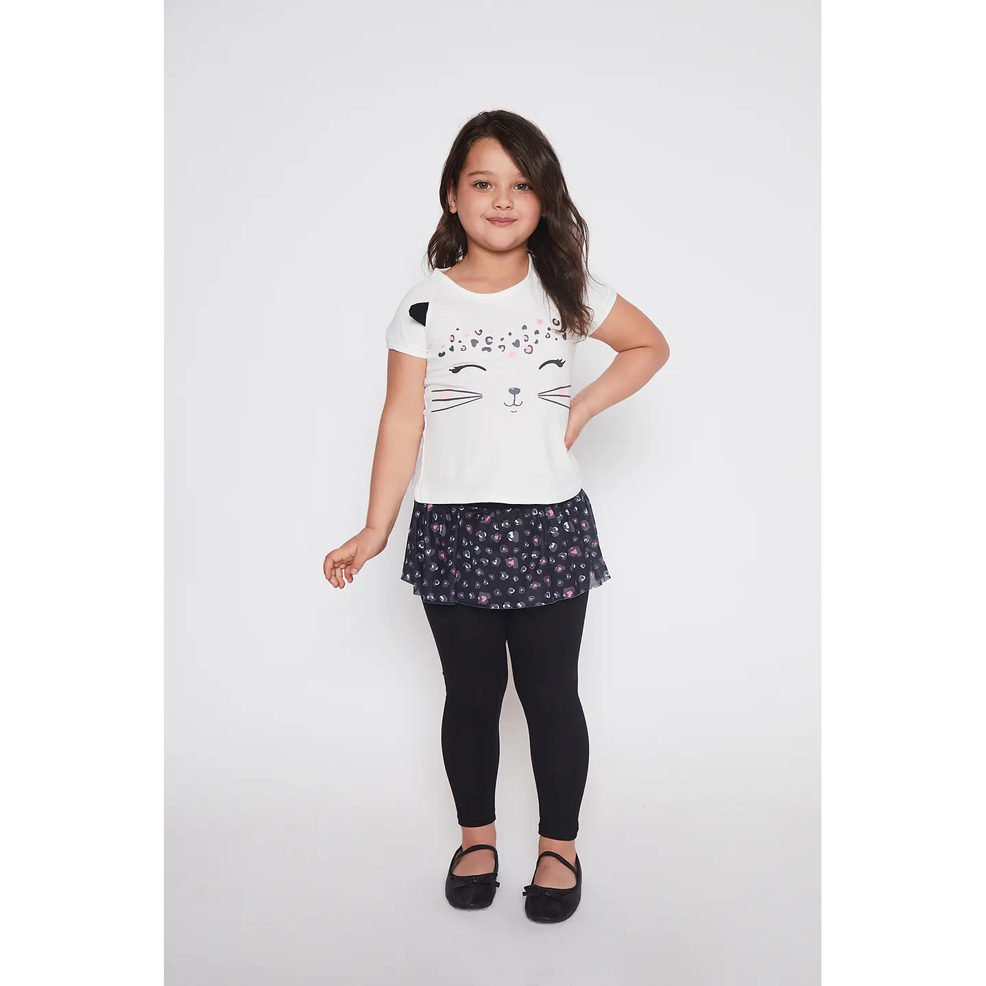 Conjunto Gato Niña Crudo Familyshop 1