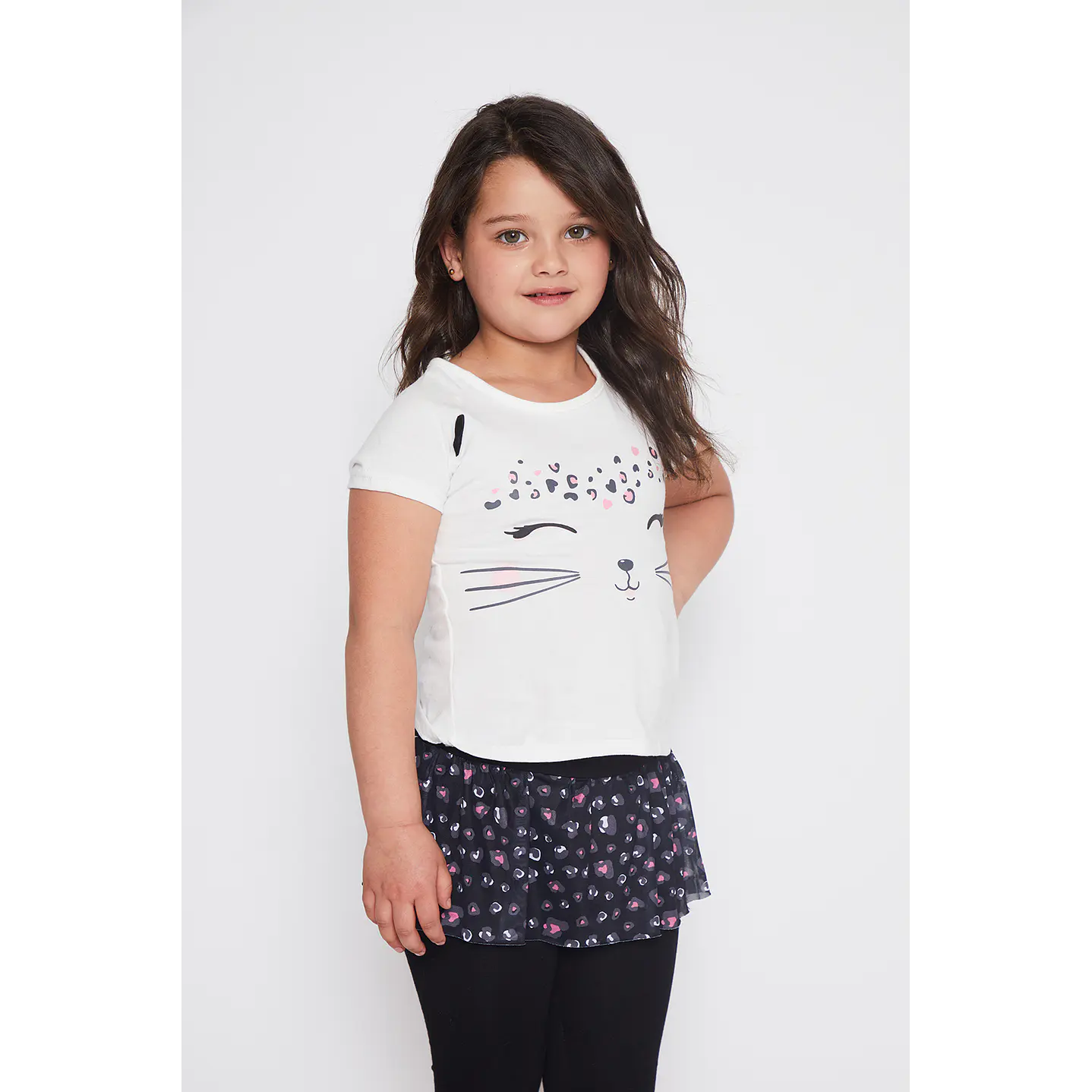 Conjunto Gato Niña Crudo Familyshop 2