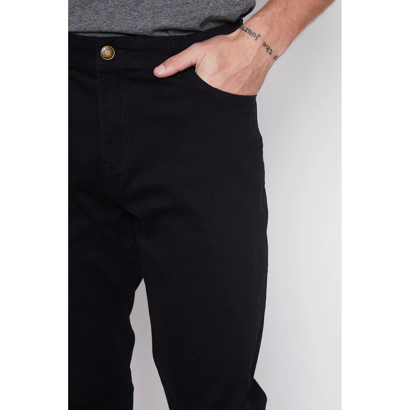 Pantalón Hombre Regular Fit Negro Familyshop 4
