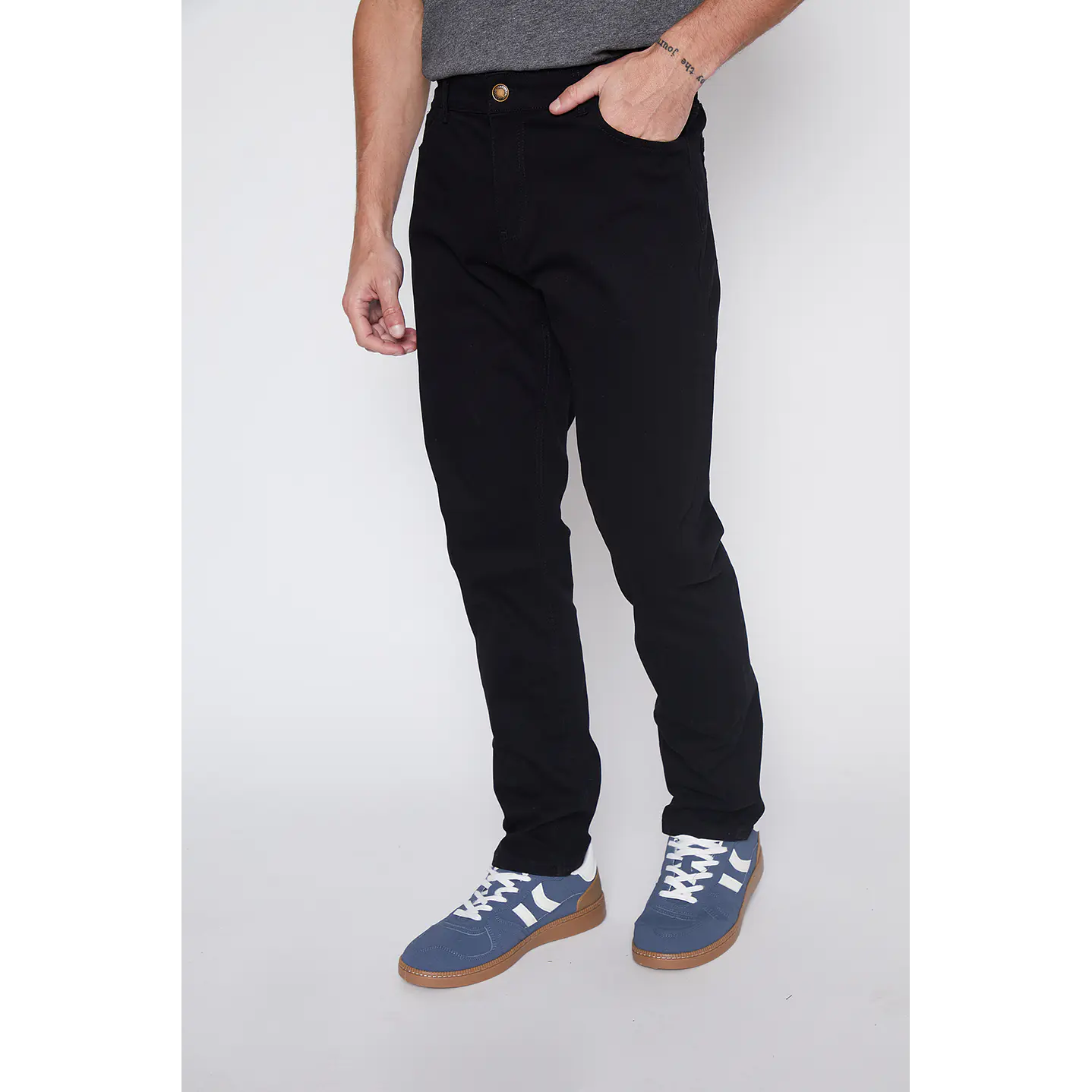 Pantalón Hombre Regular Fit Negro Familyshop 1
