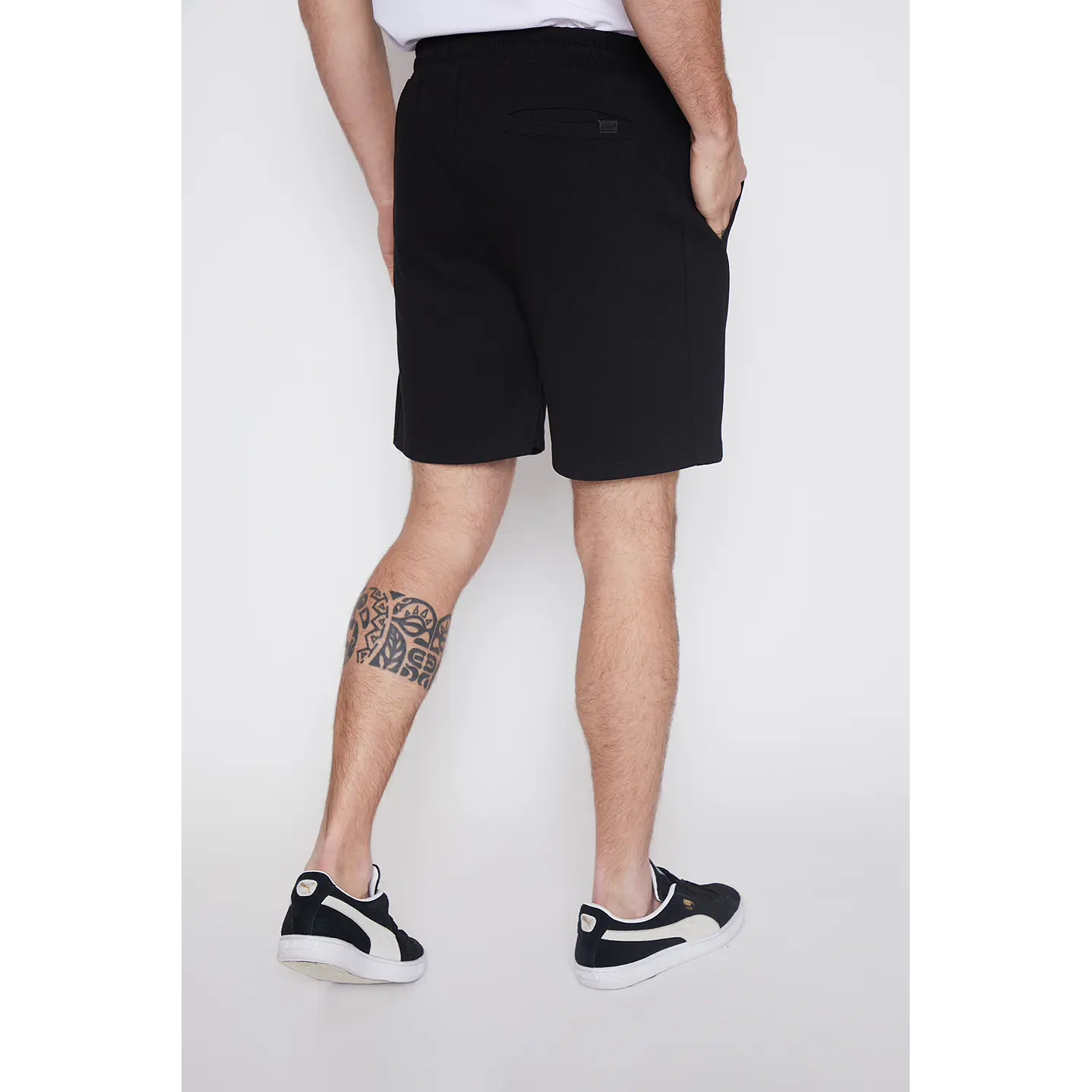 Bermuda Hombre Dist Basic Negro Familyshop 3