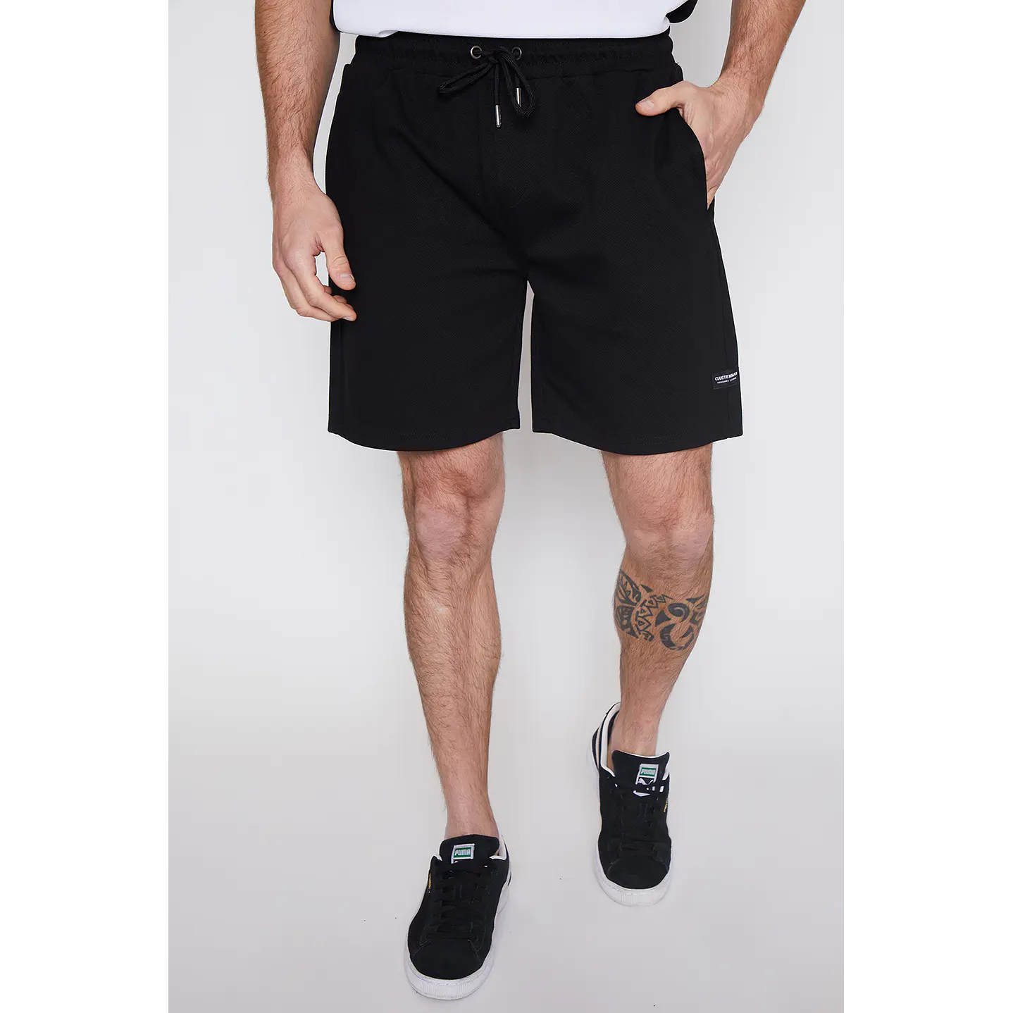 Bermuda Hombre Dist Basic Negro Familyshop 1