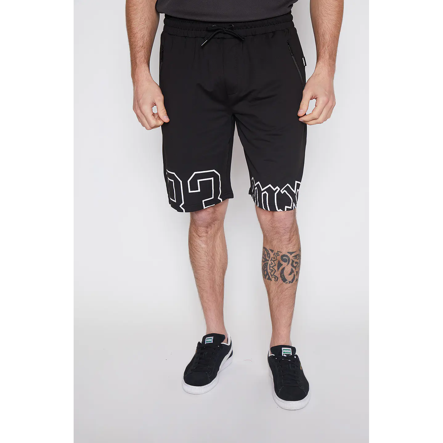 Bermuda Hombre Piernas Negro Familyshop 1