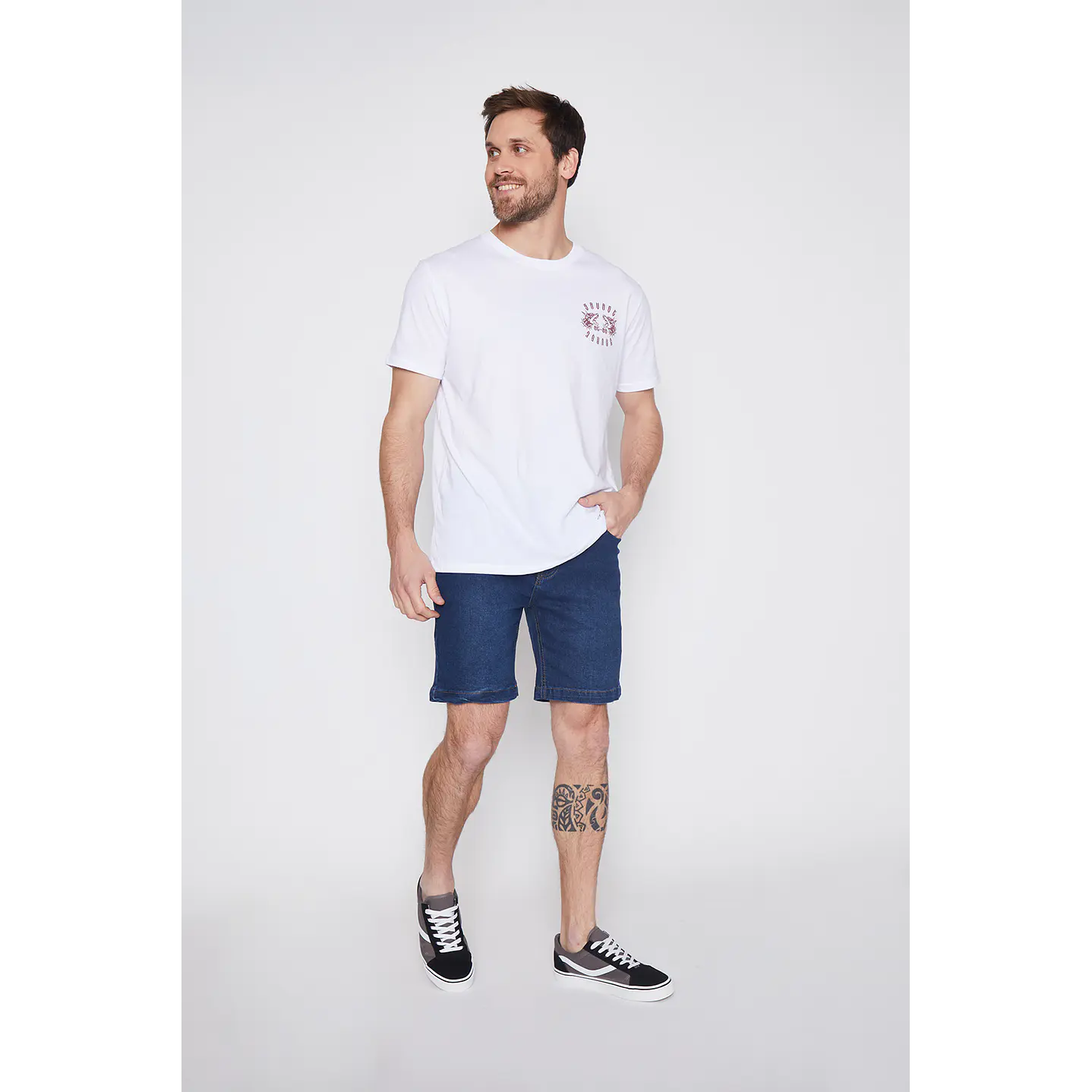 Bermuda Hombre Slim Fit Azul Familyshop 2