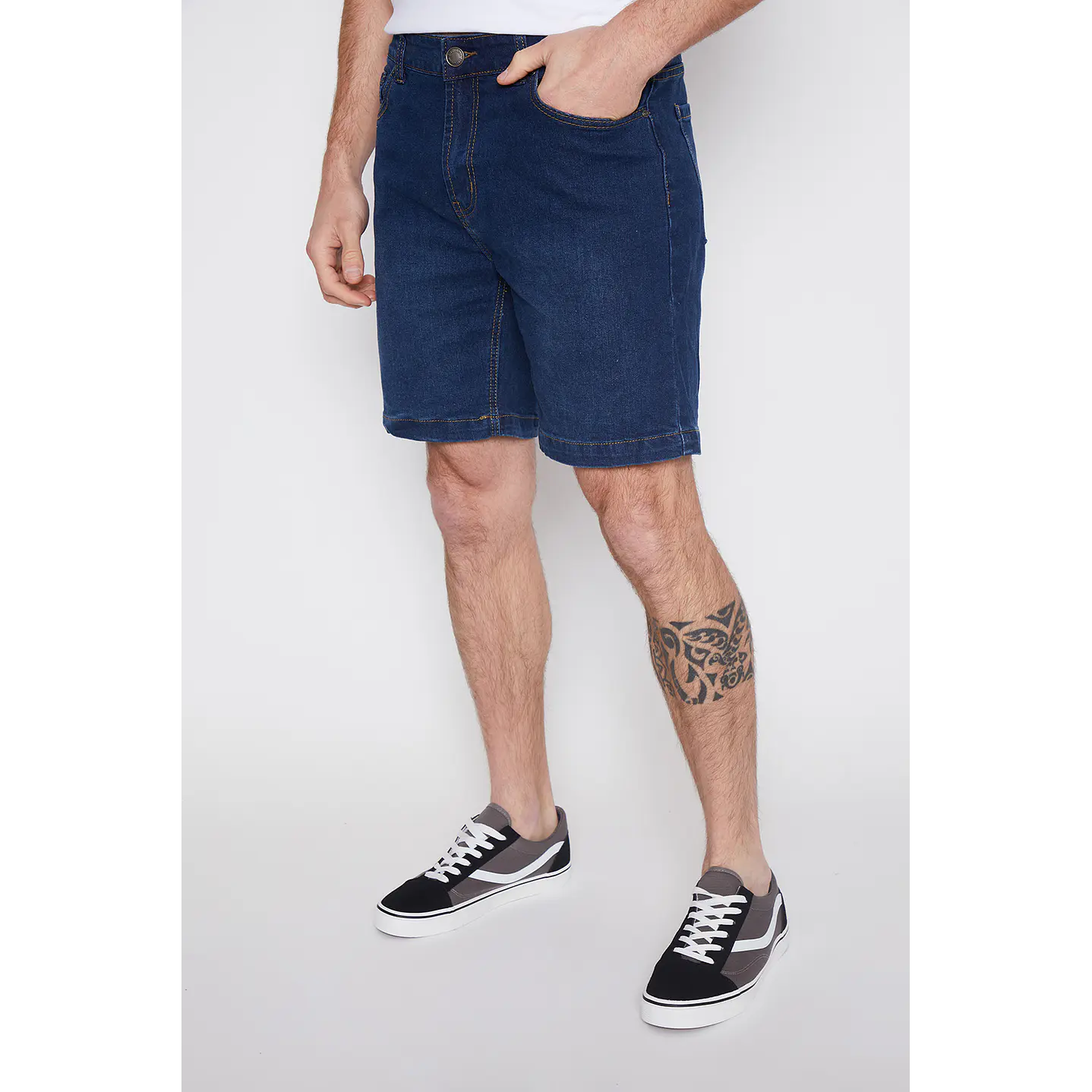 Bermuda Hombre Slim Fit Azul Familyshop 1