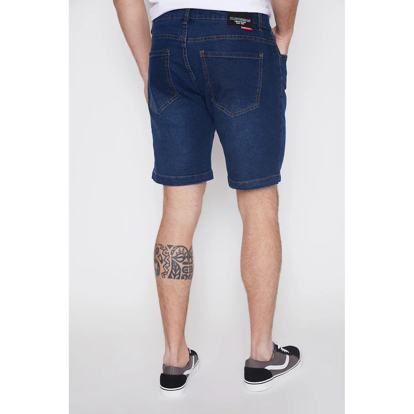 Bermuda Hombre Slim Fit Azul Familyshop 4