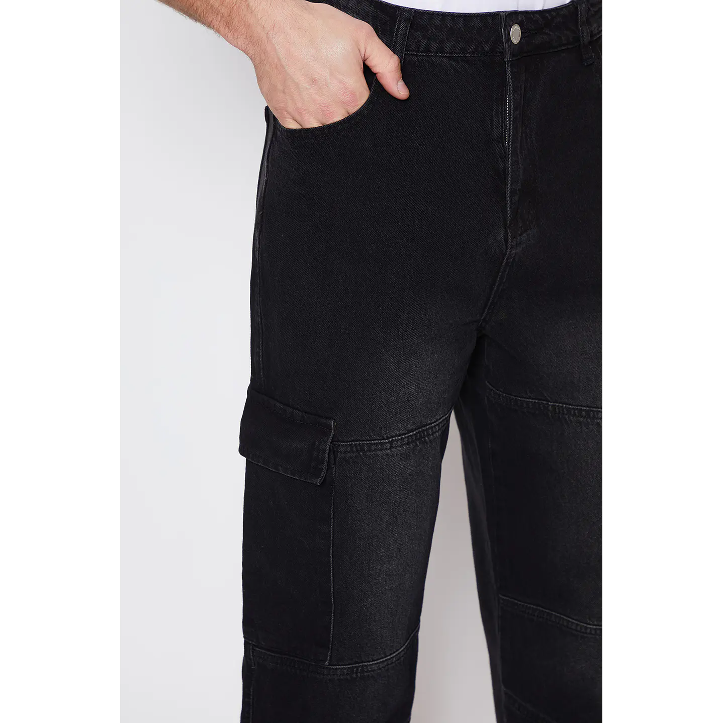 Jeans Hombre Cargo Negro Familyshop 4