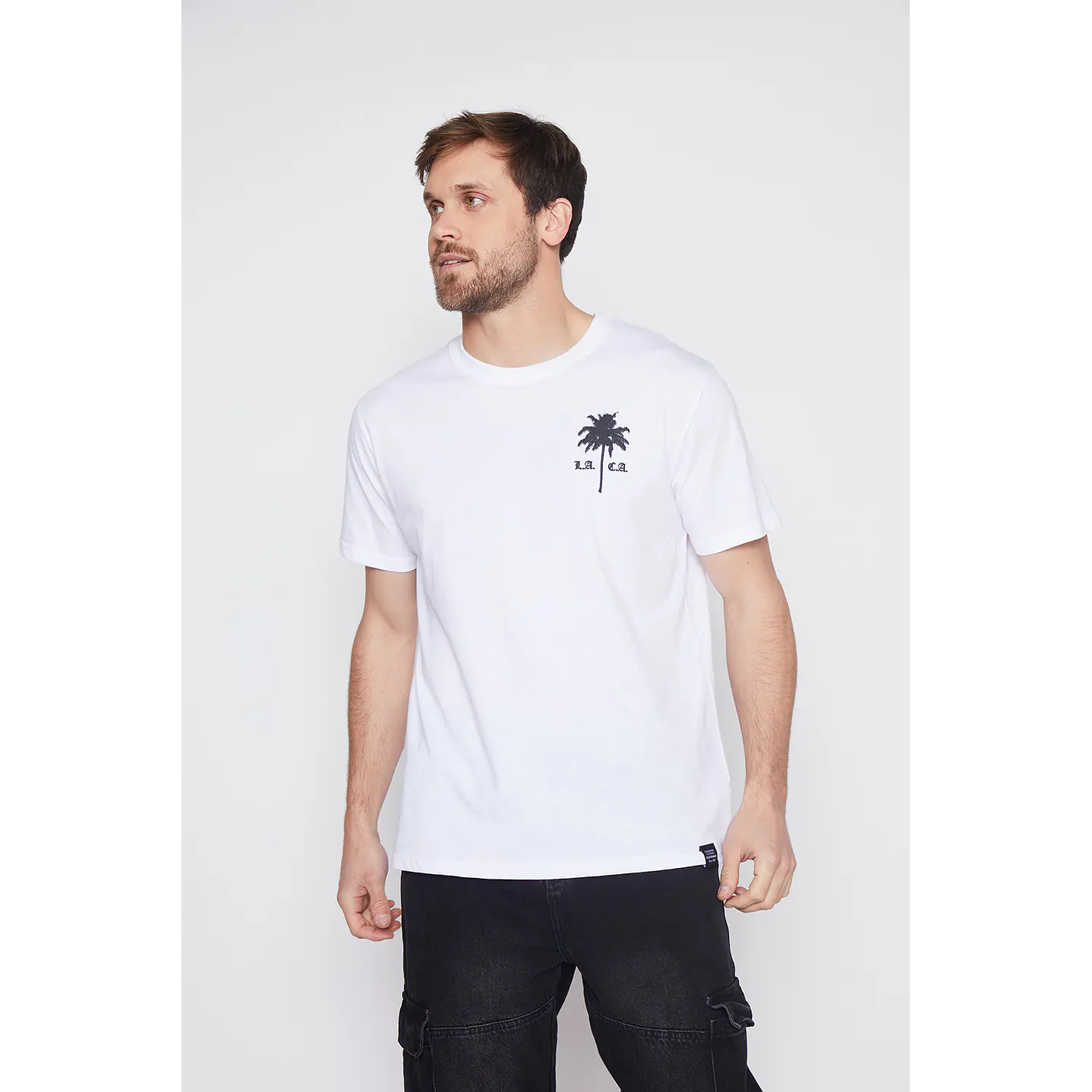 Polera Hombre Gotic Blanco Familyshop 1