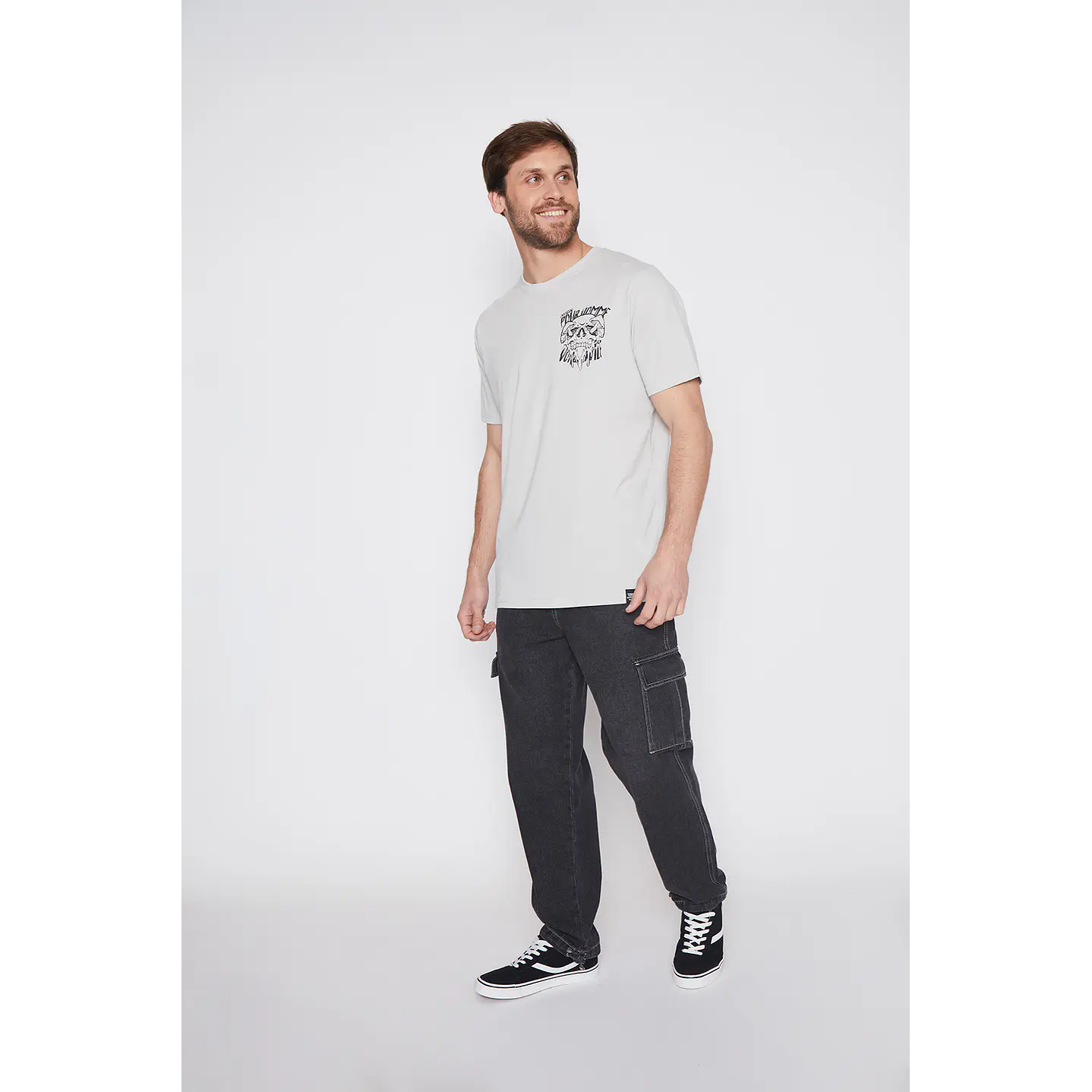Jeans Cargo Ajustable Hombre Negro Familyshop 2