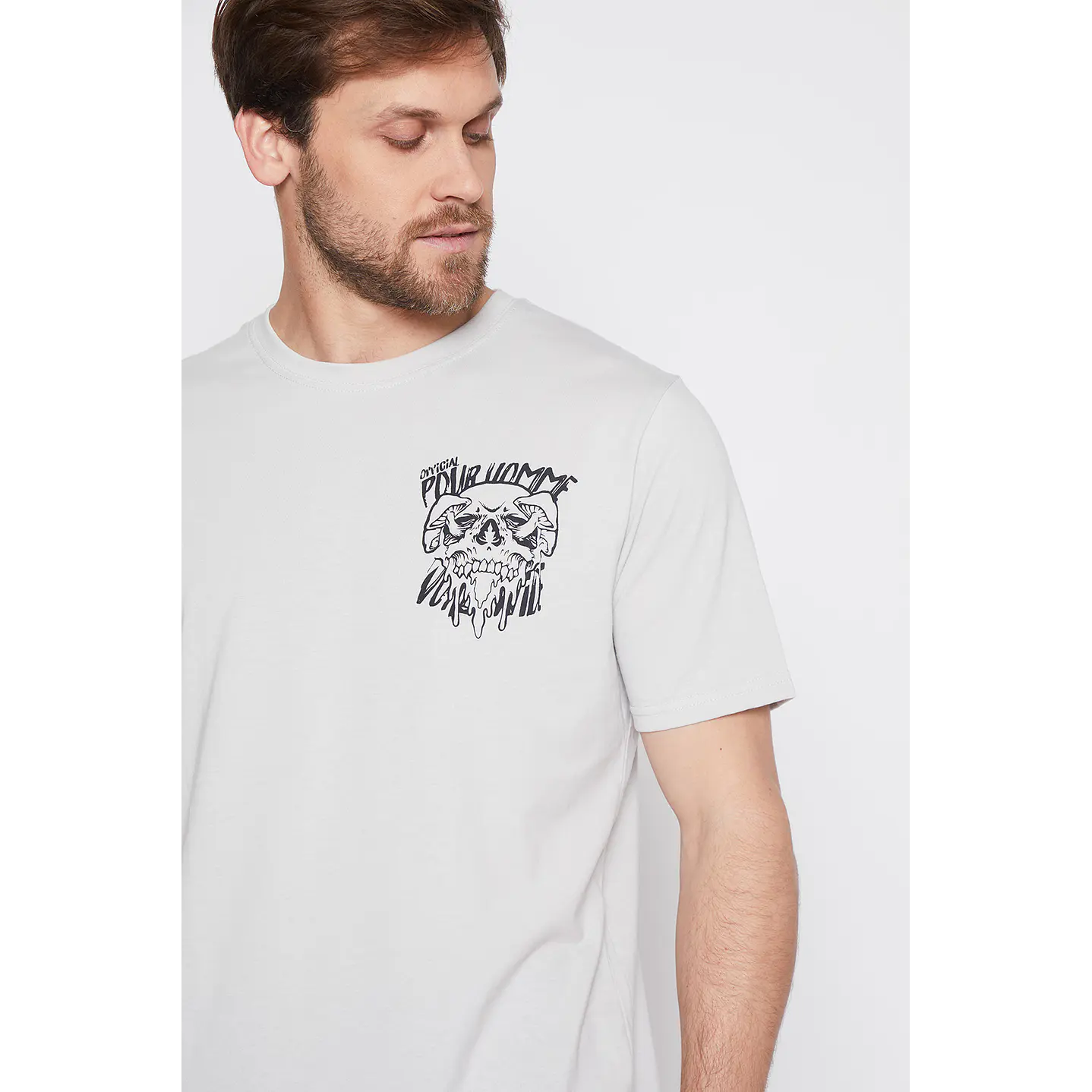 Polera Hombre Hand Gris Familyshop 4