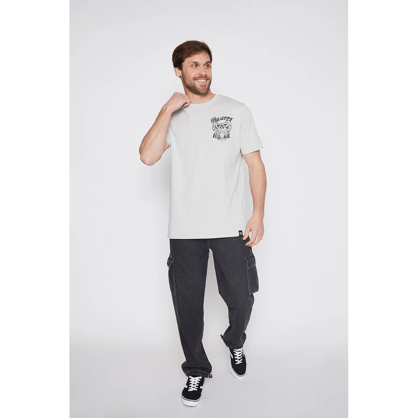 Polera Hombre Hand Gris Familyshop 2