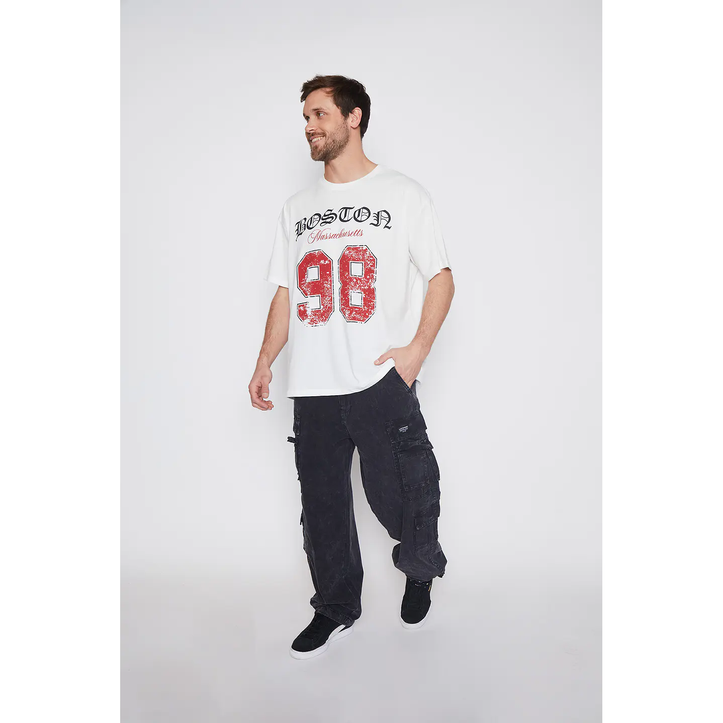 Pantalón Multicargo Hombre Negro Familyshop 2
