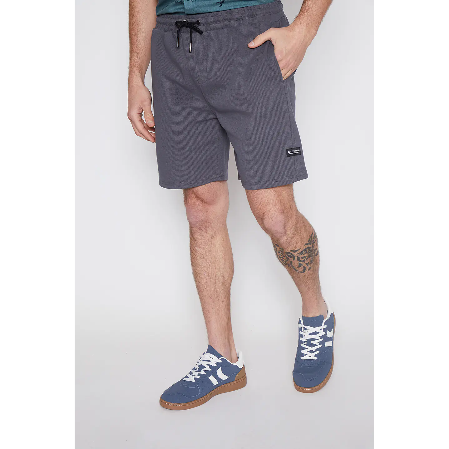 Bermuda Hombre Basic Gris Familyshop 1