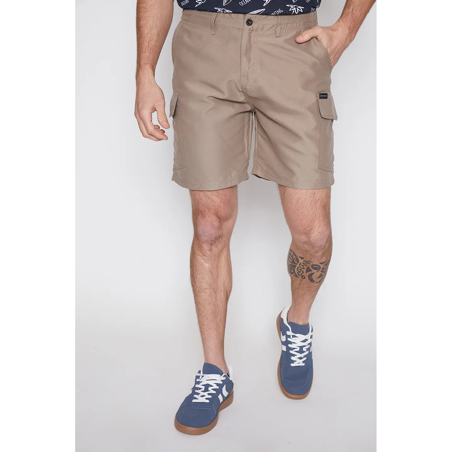 Bermuda Hombre Cargo Caqui Familyshop 1
