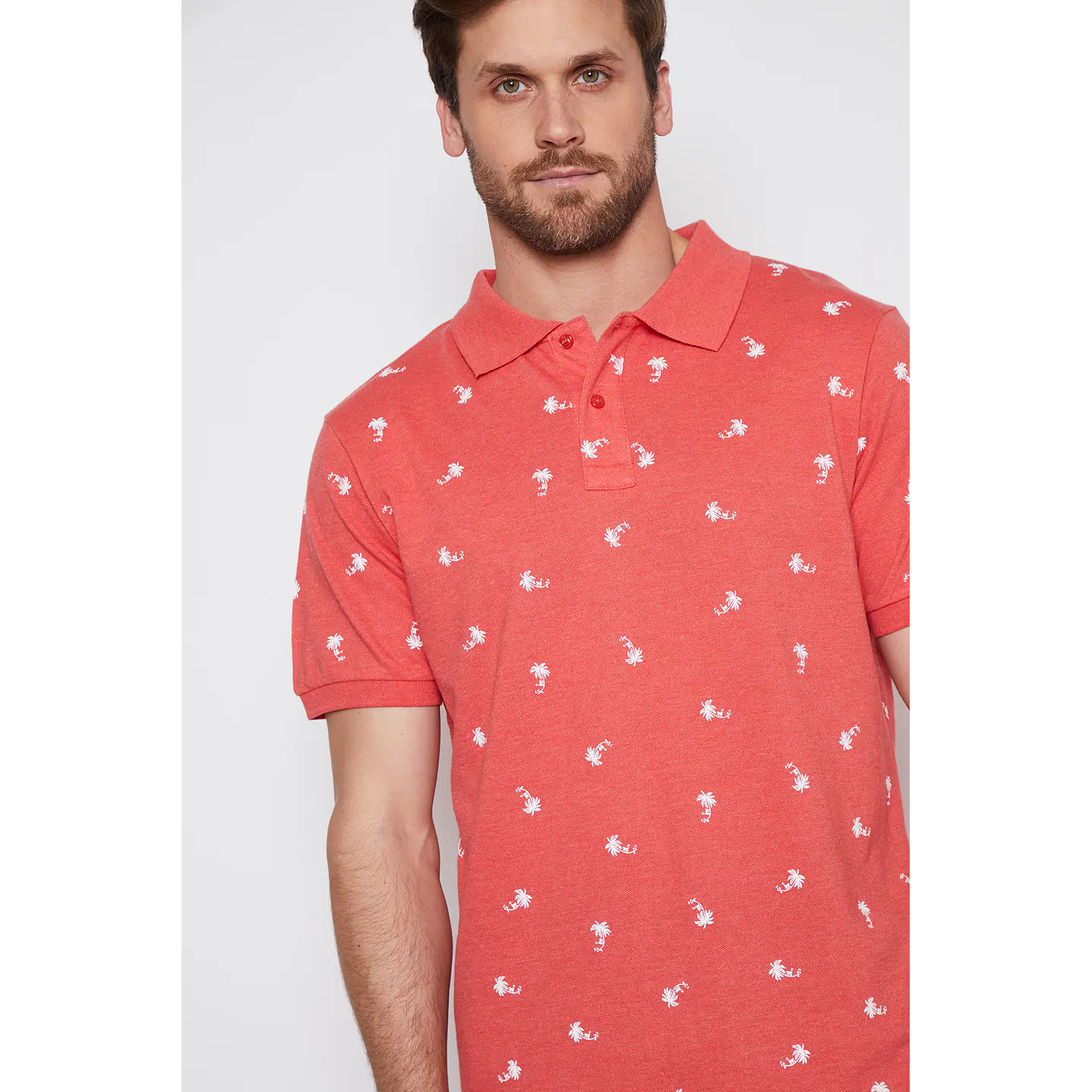 Polera Hombre Tri Color Rojo Familyshop 4