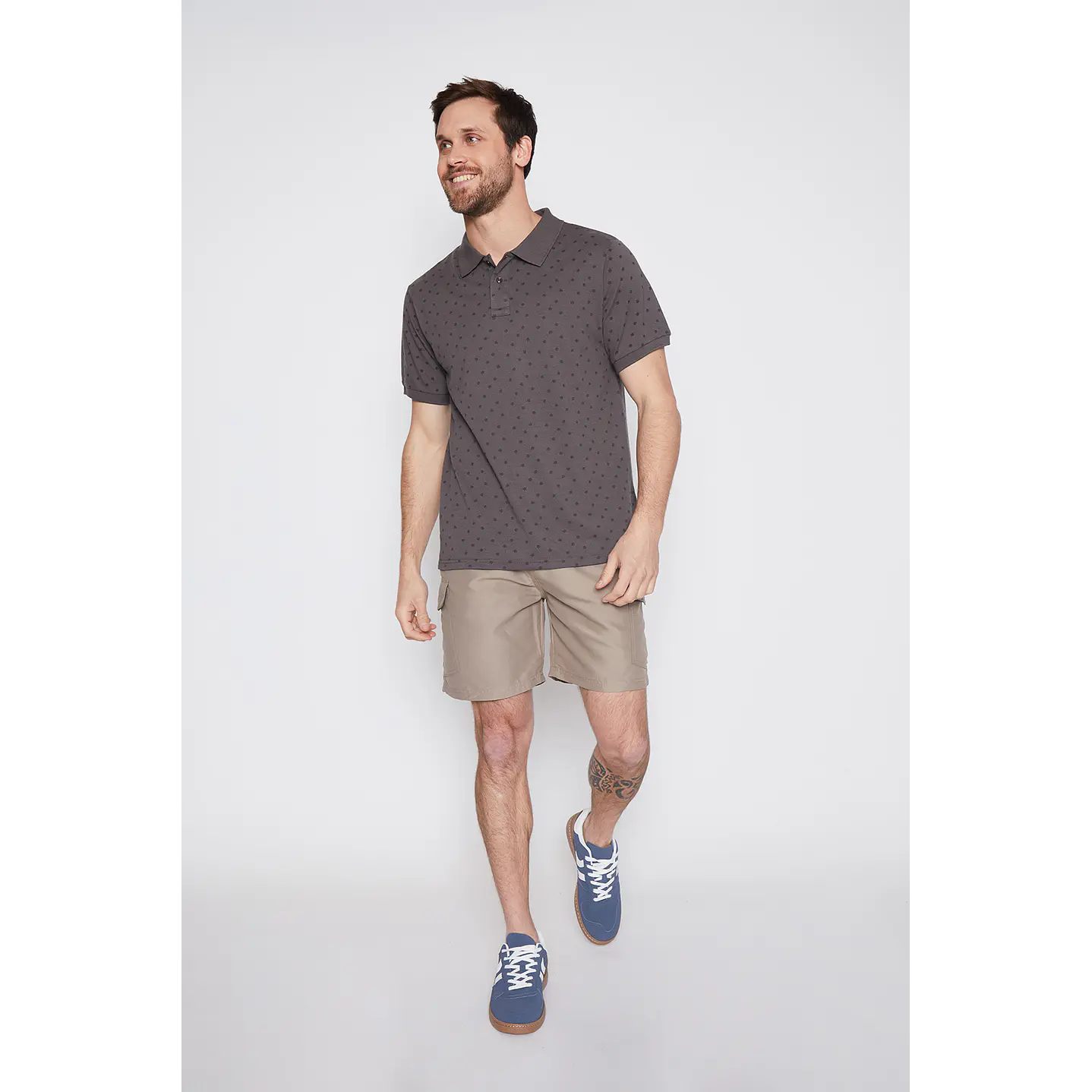 Polera Hombre Full Rapport Gris Familyshop 2