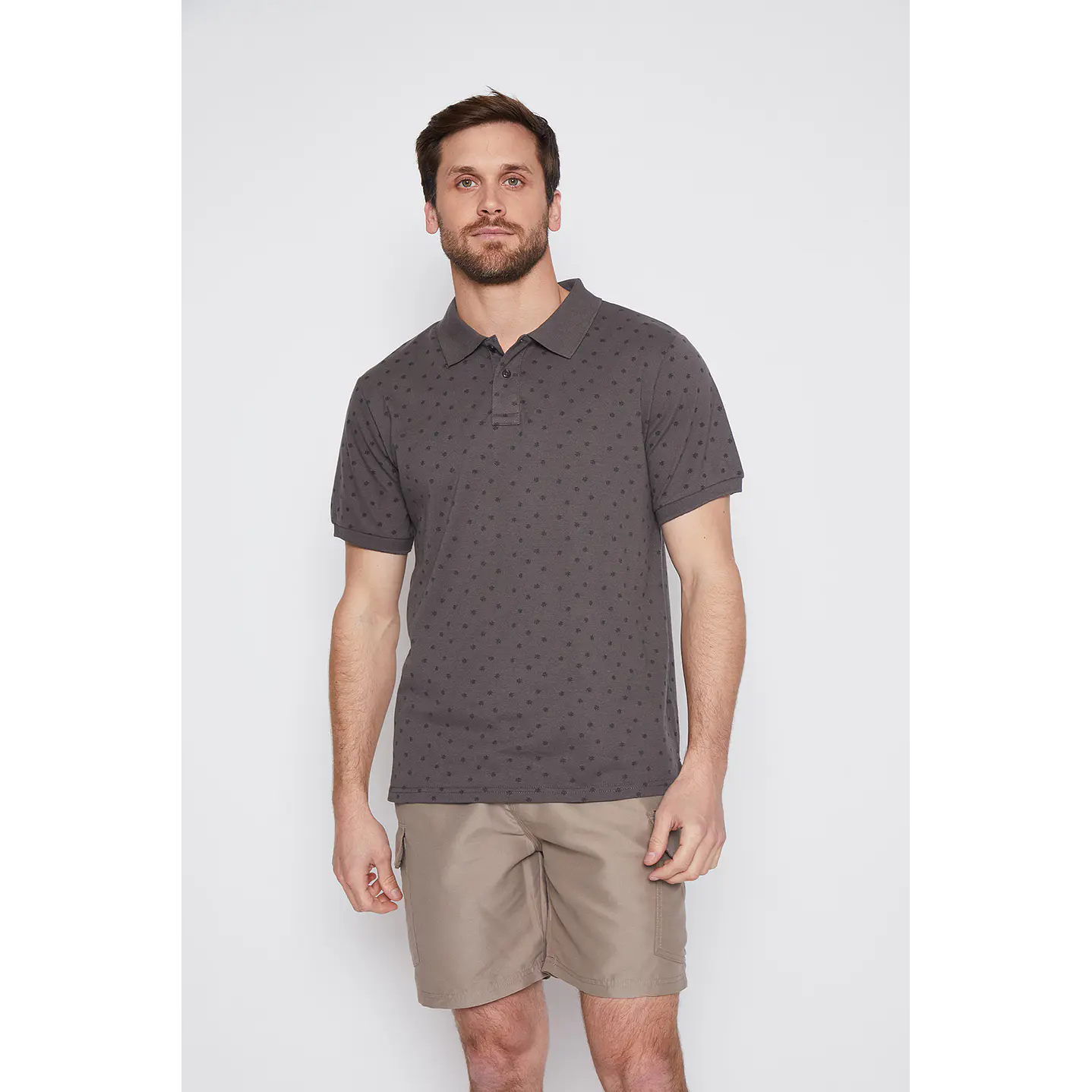 Polera Hombre Full Rapport Gris Familyshop 1