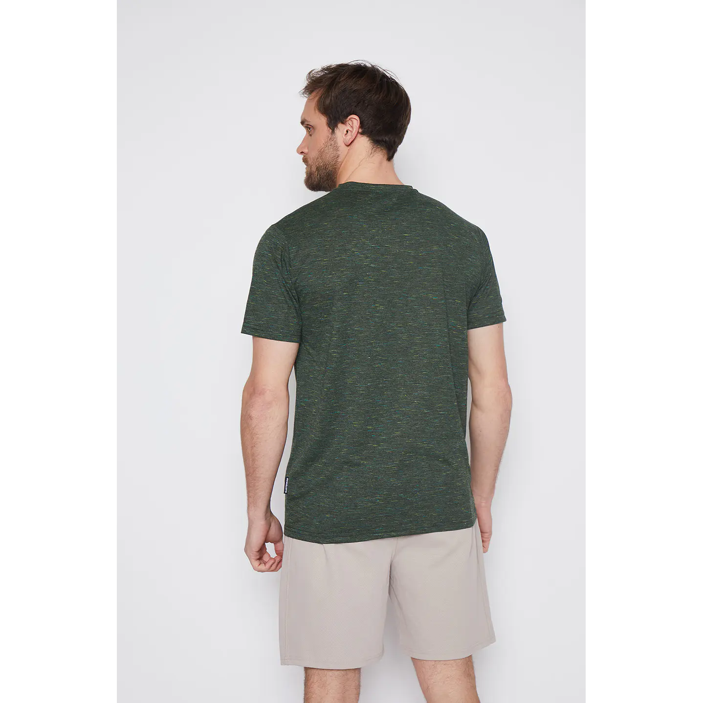 Polera Hombre Basic Melange Verde Familyshop 3