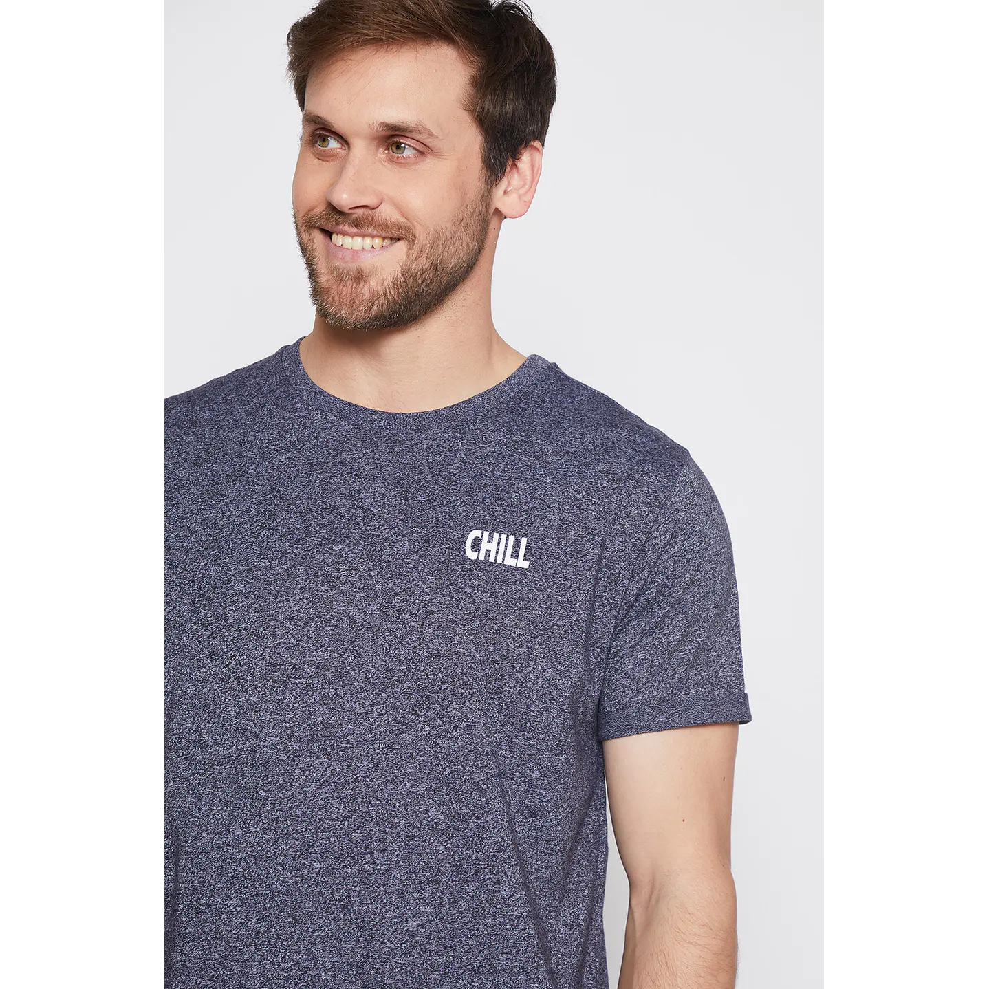 Polera Hombre Melange Chill Gris Familyshop 4