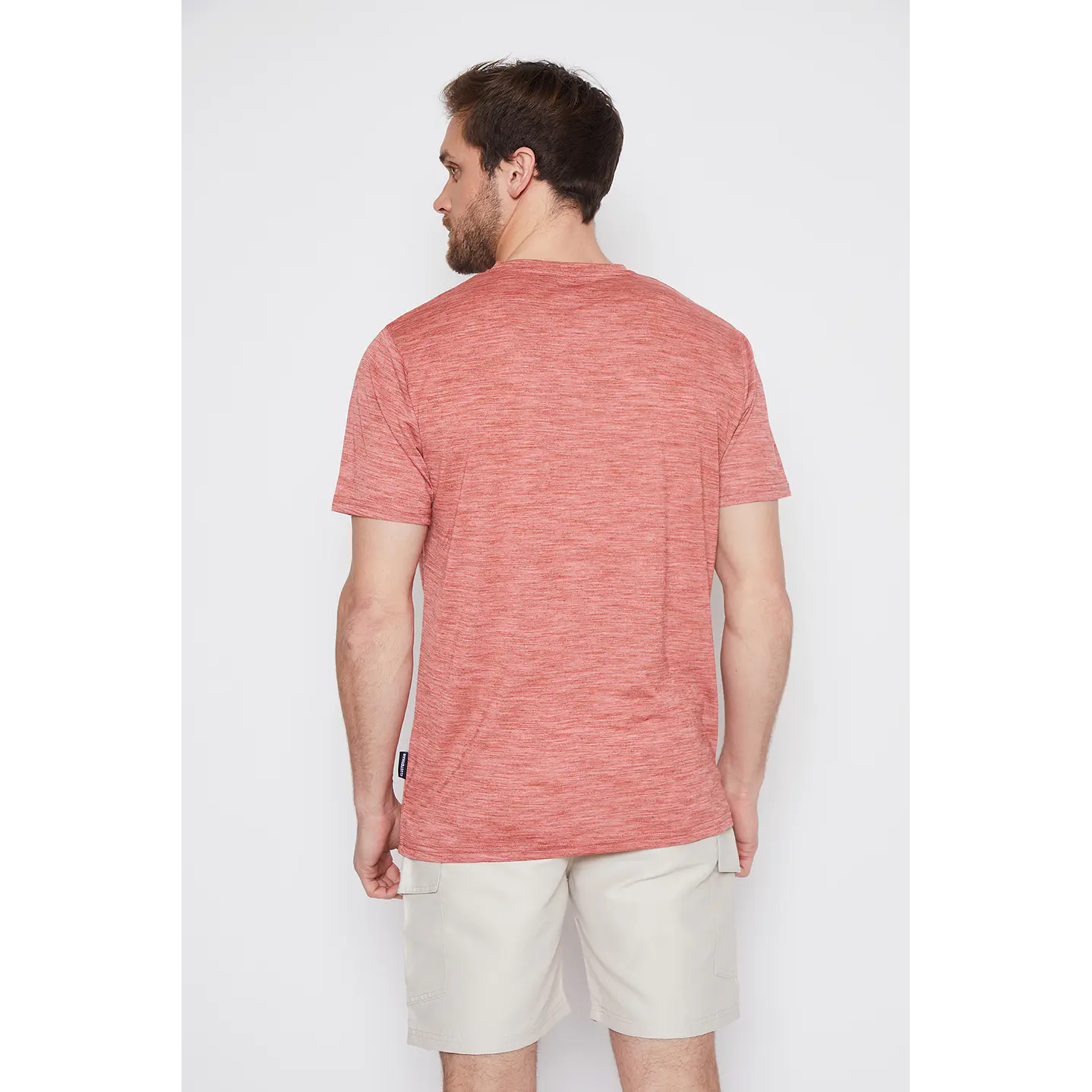 Polera Hombre Basic Melange Ladrillo Familyshop 3