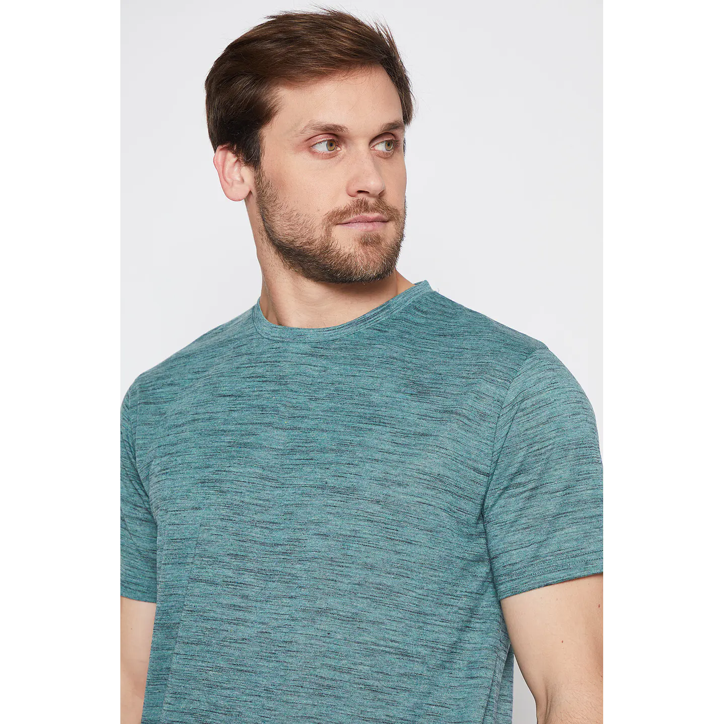 Polera Hombre Manga Corta Beige Familyshop 3