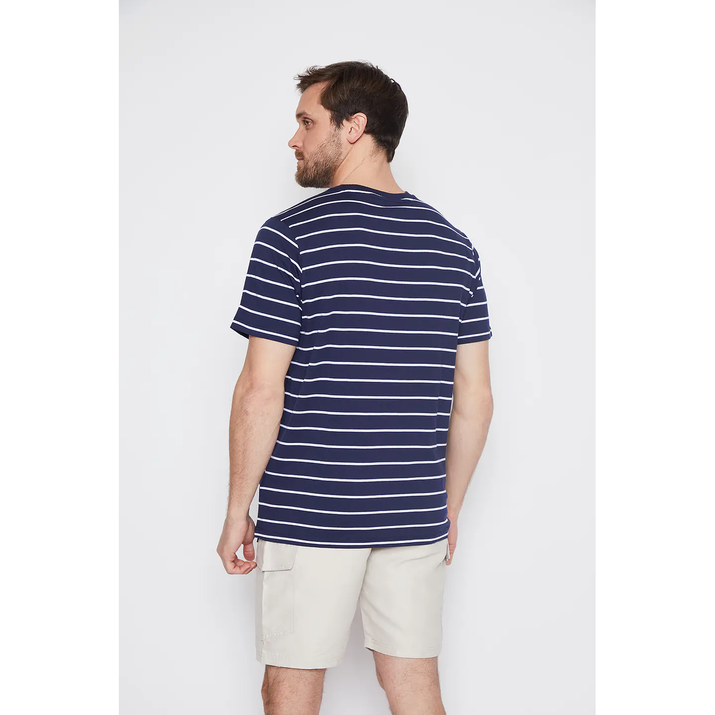 Polera Hombre Rayas Azul Familyshop 3