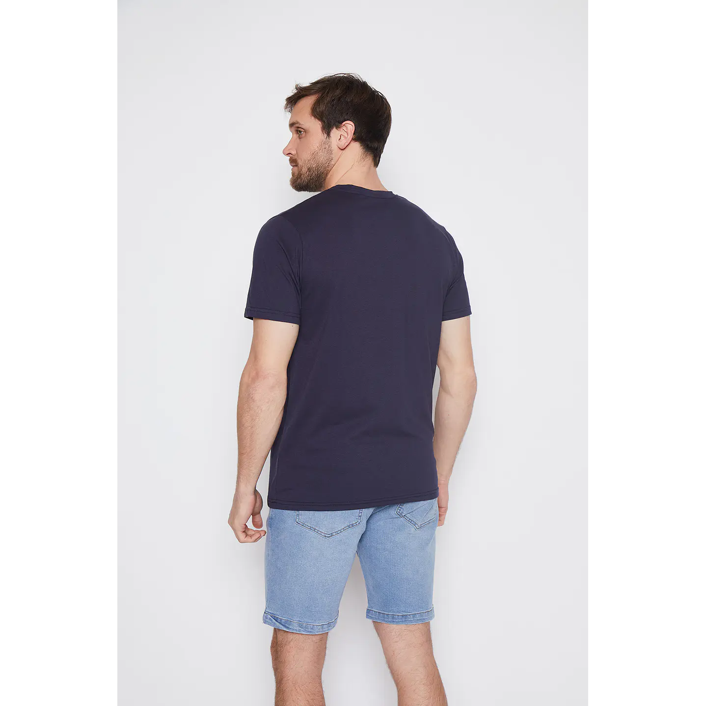 Polera Hombre Botones Azul Familyshop 3