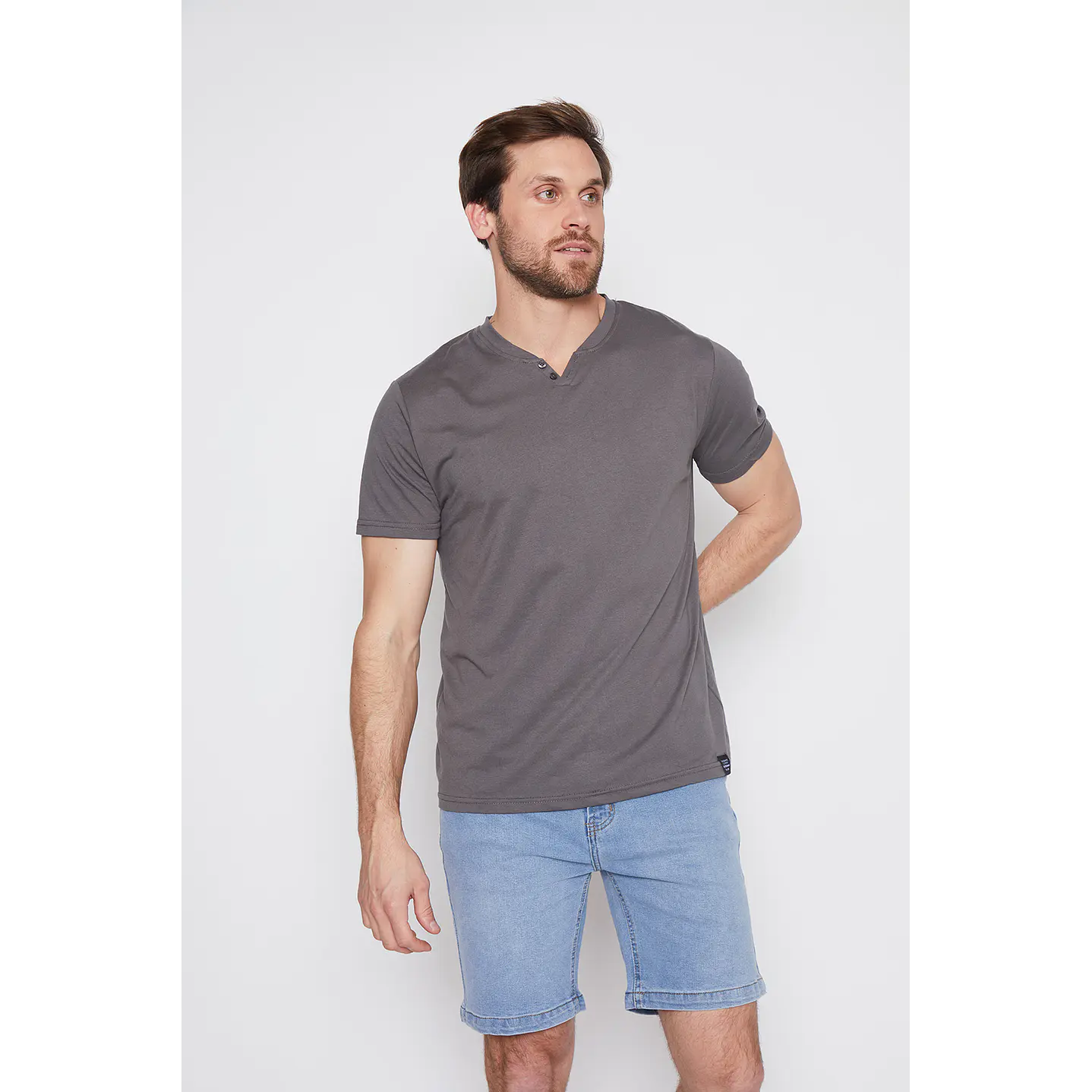Polera Hombre Botones Acero Familyshop 1