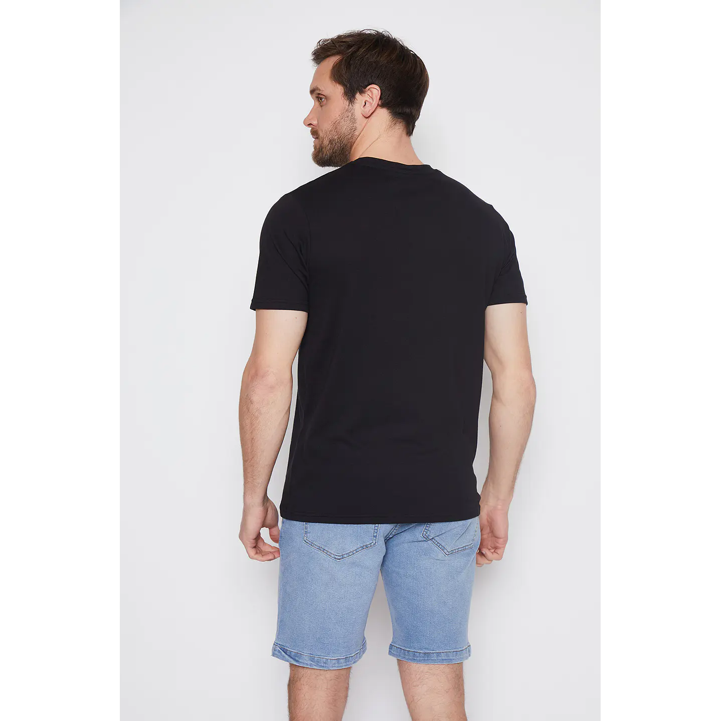Polera Hombre Botones Negro Familyshop 4