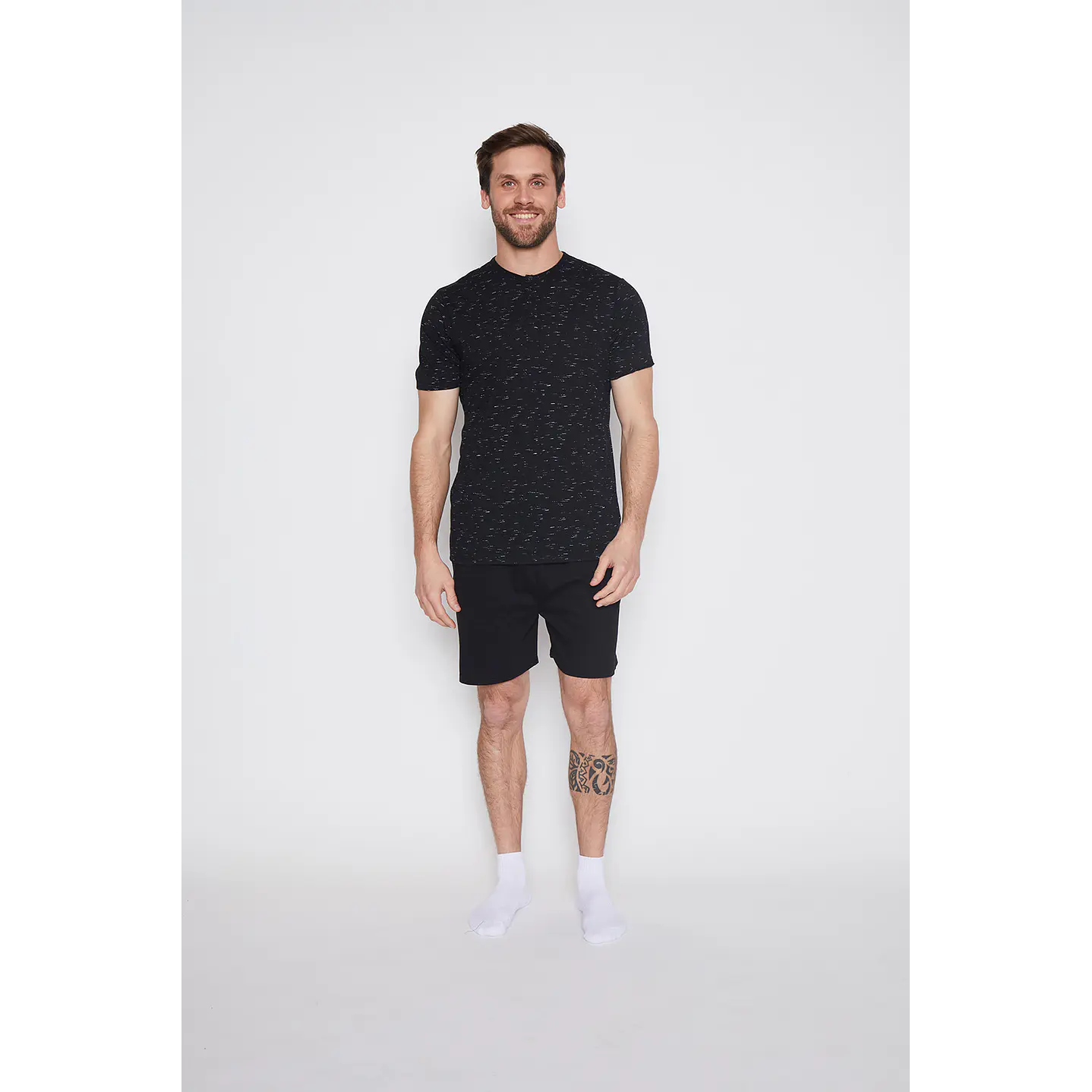Pijama Corto Hombre Classic Gris Family Shop 1