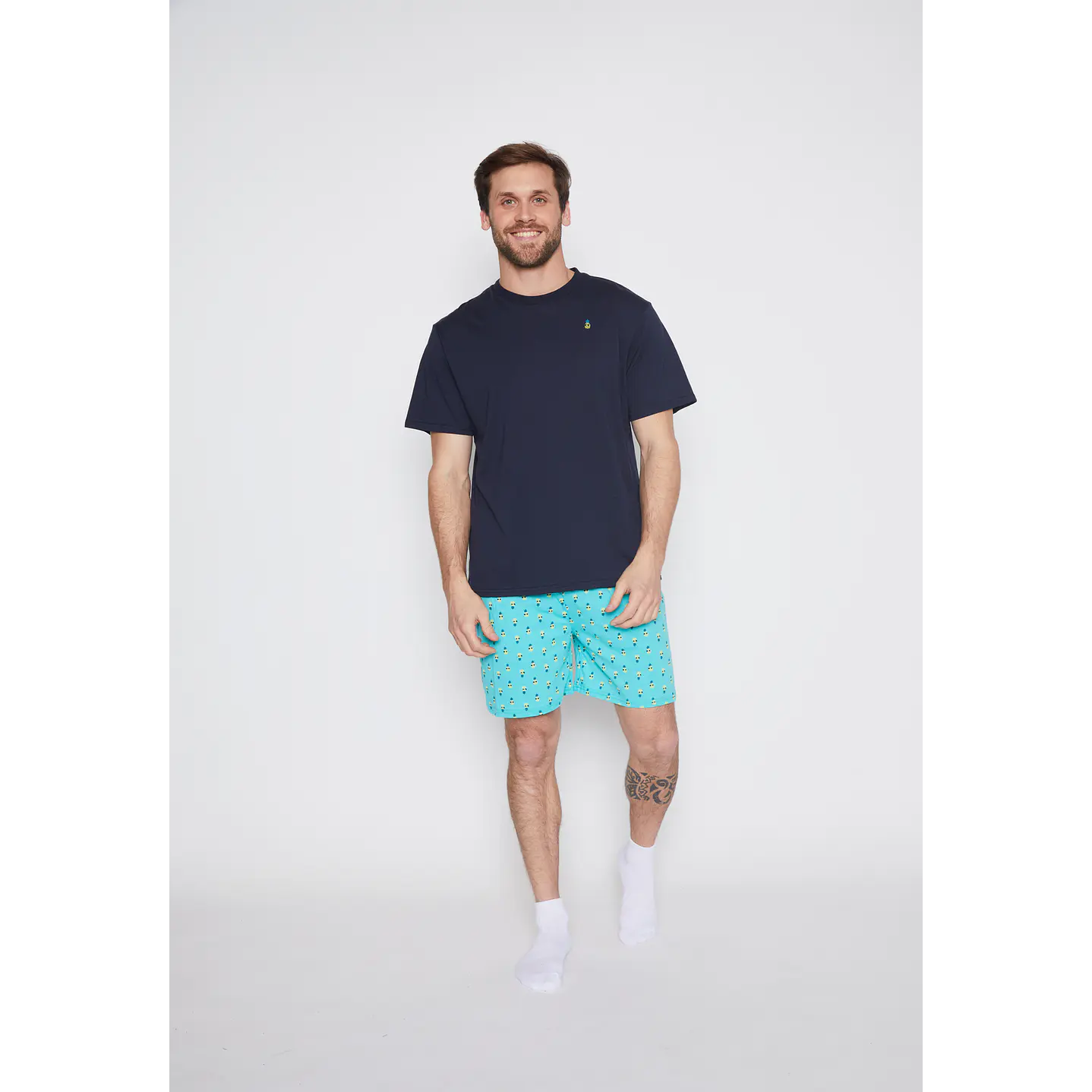 Pijama Corto Hombre Classic Negro Family Shop 1