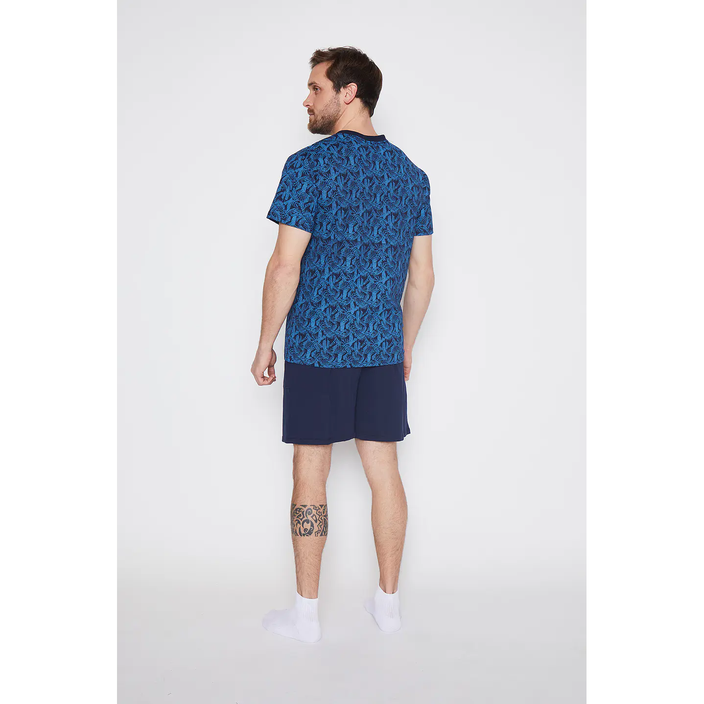Pijama Corto Hombre Linea Azul Family Shop 3