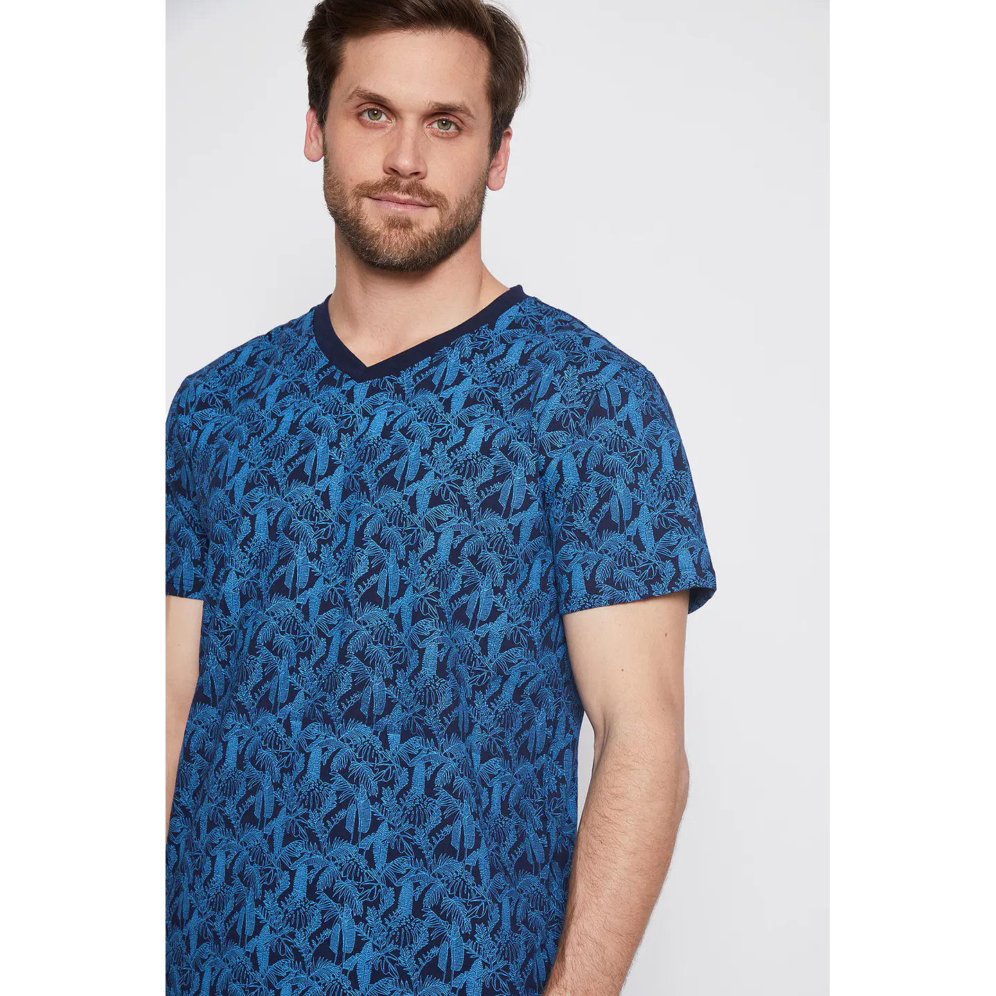 Pijama Corto Hombre Linea Azul Family Shop 4