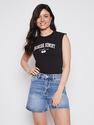 Polera Mujer Laguna Beach Negro Familyshop