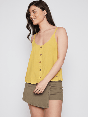 Polera Mujer Pabilo Mostaza Familyshop