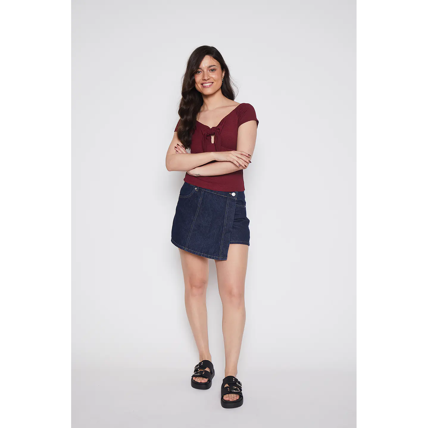 Faldas Mujer Skort Negro Familyshop 2